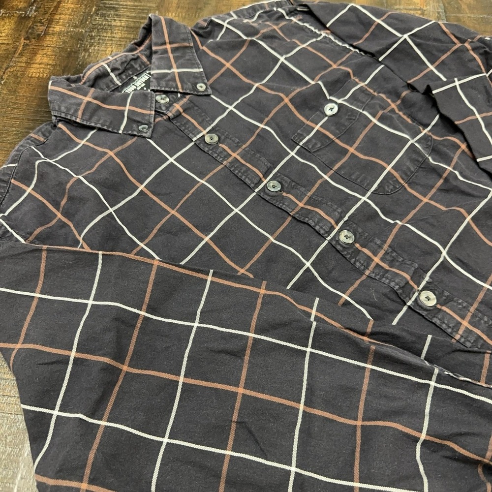 Todd Snyder Albiate Shirt Mens Large Black Check Long Sleeve Button Down Casual